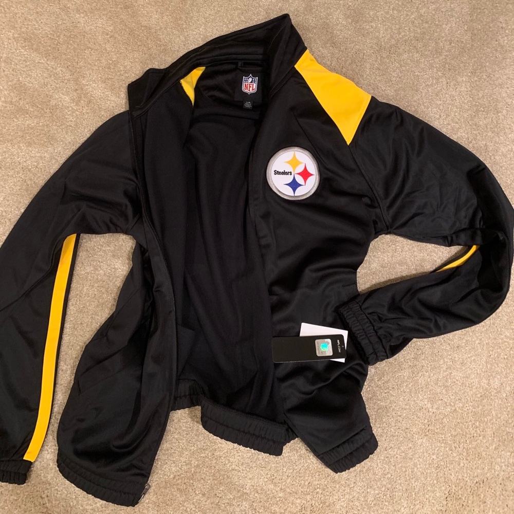 Steelers Track Jacket Large BRAND NEW WITH TAGS!